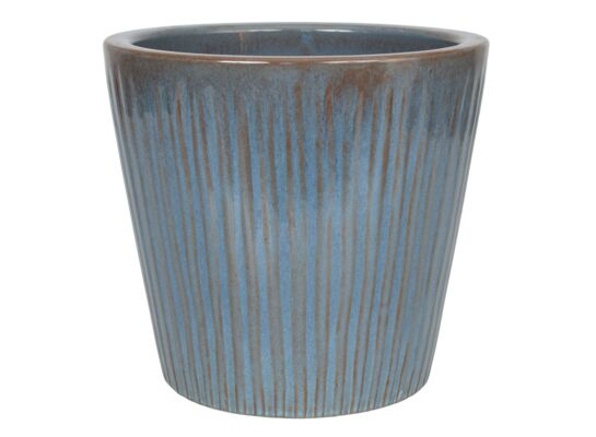 Donica 4378 szkliwo mrozoodporna 37 x 32,5 cm jasny błękit 003