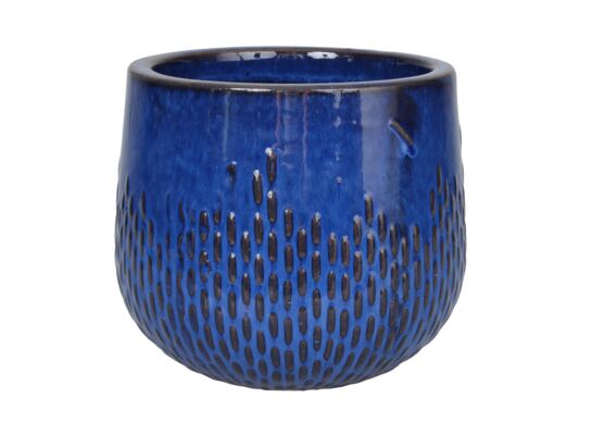 Donica 4350 szkliwo 28 x 23,5 cm cm mrozoodporna niebieski 007