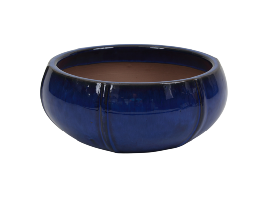 Donica 4405 szkliwo 33,5 x 14 cm mrozoodporna ELIPSA niebieski 007