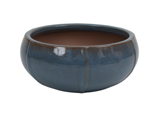 Donica 4405 szkliwo 33,5 x 14 cm mrozoodporna ELIPSA jasny błękit 003