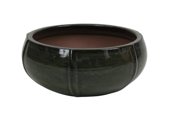 Donica 4405 szkliwo 43,5 x 17,5 cm mrozoodporna ELIPSA zieleń 013