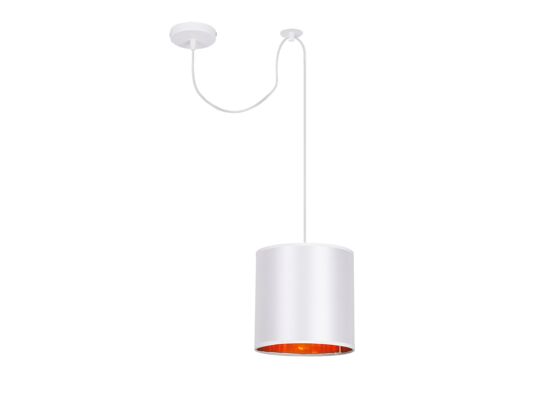 Lampa wisząca ATLANTA biały 1 x 40 W E27 abażur biały