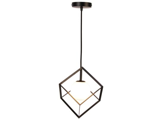 Lampa wisząca WEERT 1 x 28 W G9 15 x 15 cm czarny, złoty
