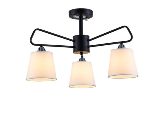 Żyrandol MORLEY 3 x 60 W E14 czarny