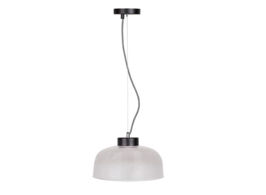Lampa wisząca LIVERPOOL 1 x 40 W E27 tranparentny, czarno-biały