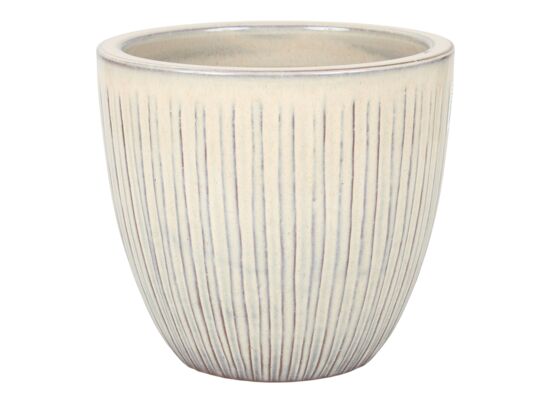 Donica 4377 szkliwo mrozoodporna 36 x 32,5 cm krem 003