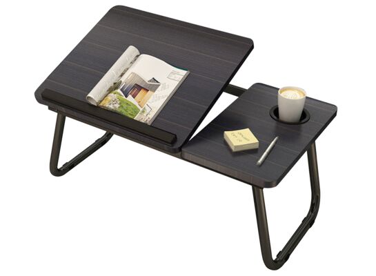 Stolik pod laptopa czarny 55 x 23,5 x 32 cm