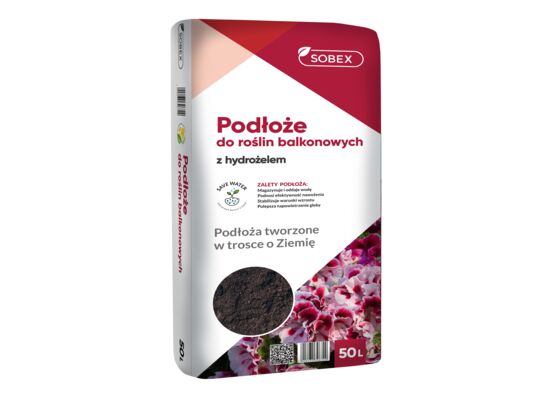 Podłoże do roślin balkonowych z hydrożelem 50 l SOBEX