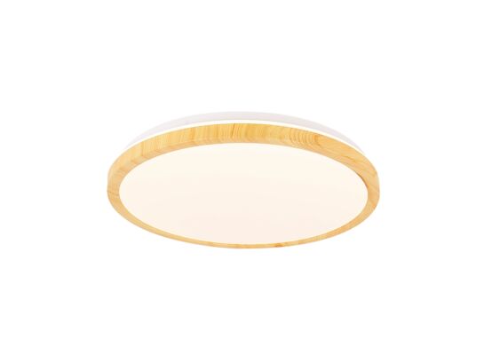 Plafon GANDAVA 24 W LED biało-drewniany
