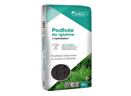 Podłoże do iglaków z hydrożelem 50 l SOBEX