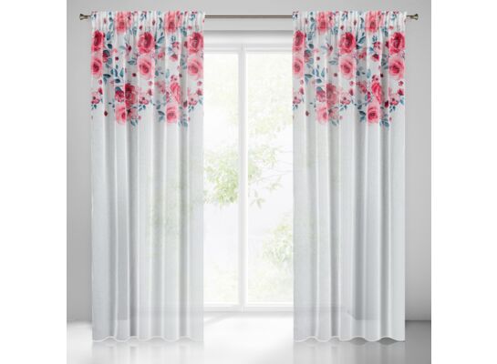 Zasłona na taśmie marszczącej EDEN 140 x 270 cm biały