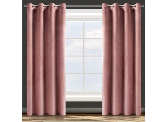 Zasłona na przelotkach ROSA 140 x 250 cm różowy