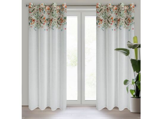 Zasłona na przelotkach LORA 140 x 250 cm biały