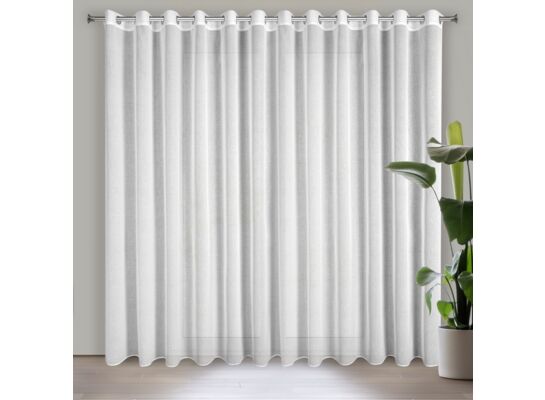 Firana na przelotkach MARGO 300 x 250 cm biały