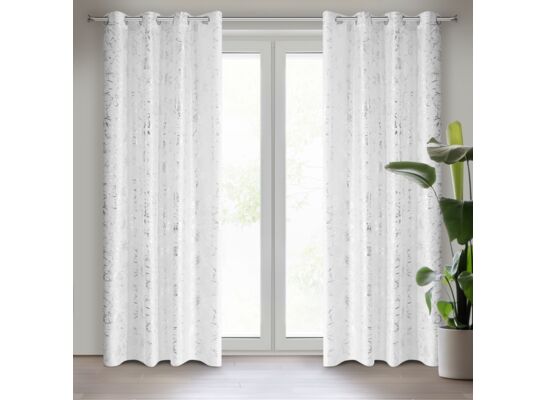 Firana na przelotkach FEZA 140 x 250 cm biały