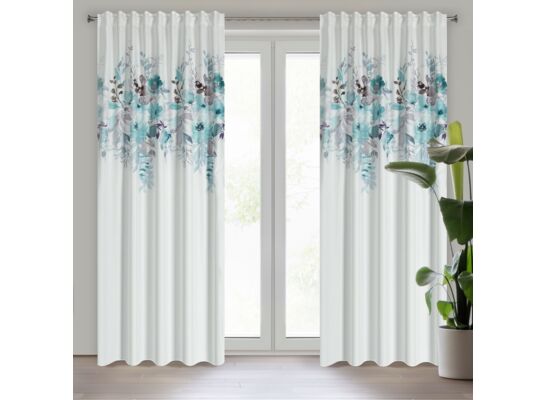 Zasłona na taśmie marszczącej SENDI 140 x 270 cm biały