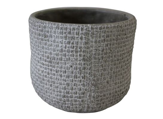 Osłonka PER cementowa 14 x 14 x 12 cm szara