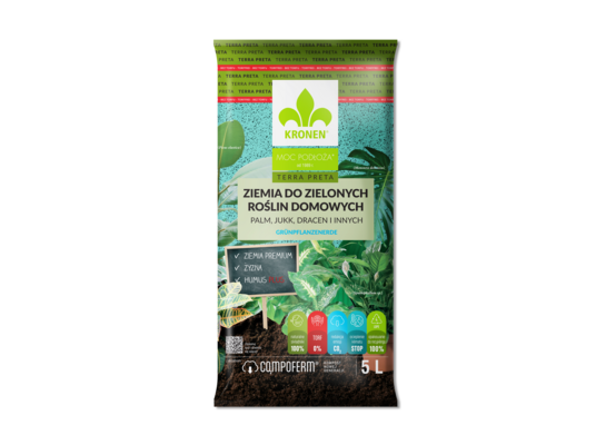 Ziemia do zielonych 5 l TERRA PRETA KRONEN