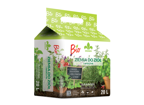 Ziemia BIO do ziół i warzyw 20 l KRONEN