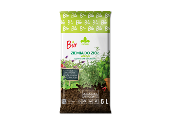 Ziemia BIO do ziół i warzyw 5 l KRONEN