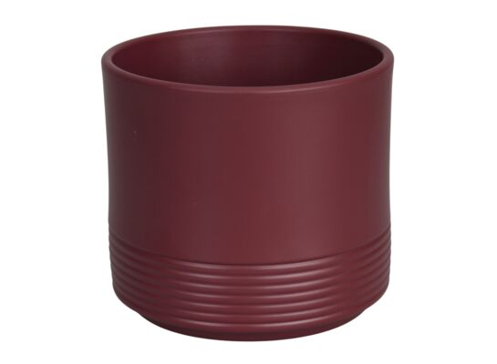 Osłonka ceramiczna CYLINDER RILLE 992 12 cm palisander mat