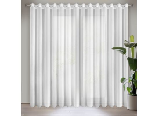 Firana na przelotkach DALIA 350 x 250 cm biały
