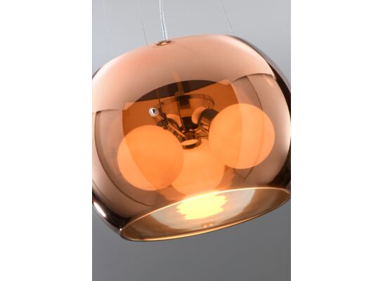 Lampa wisząca GEMO 40 3 x 40 W G9 złoty
