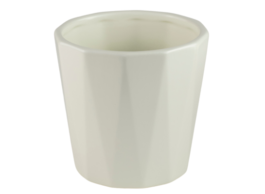 Osłonka ceramiczna FLORES kremowa 10,5 cm DHG