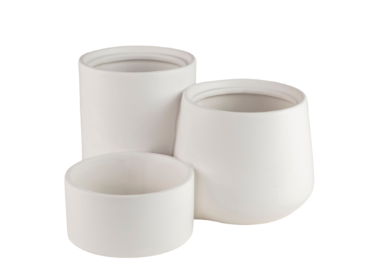 Osłonka ceramiczna TRIPLE biała 20,5 cm DHG