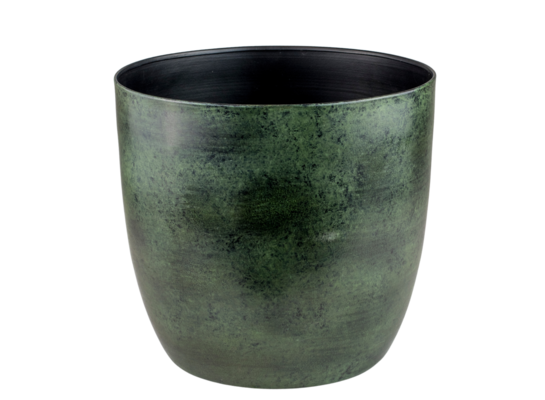 Osłonka metalowa Alano zielona 19 x 20 cm