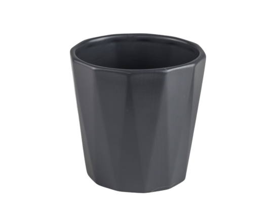Osłonka ceramiczna FLORES antracyt 10,5 cm DHG