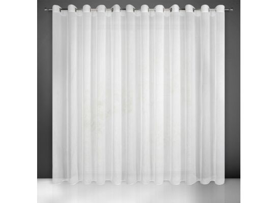 Firana gotowa na przelotkach REBECCA 350 x 250 cm biały