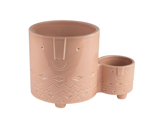 Osłonka ceramiczna FACE podwójna beżowa 20 cm DHG