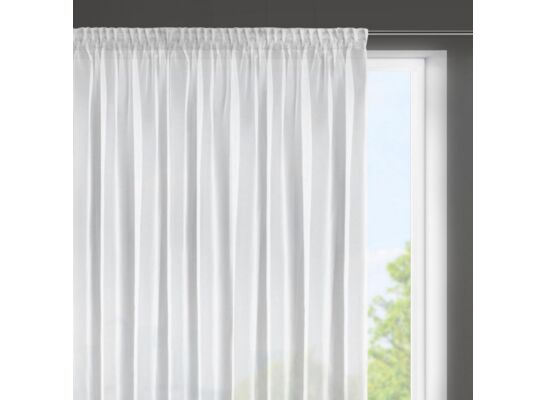 Firana gotowa na taśmie marszczącej ESEL 150 x 350 cm biały