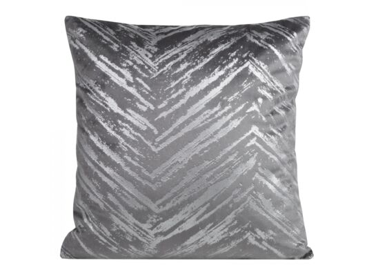 Poszewka dekoracyjna SARA 40 x 40 cm stalowo-srebrna