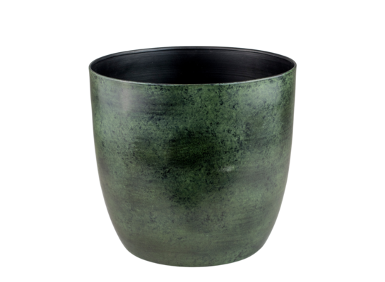 Osłonka metalowa Alano zielona 15 x 16 cm