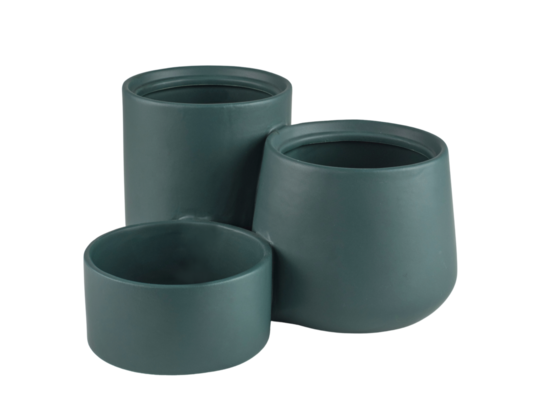 Osłonka ceramiczna TRIPLE zielona 20,5 cm DHG