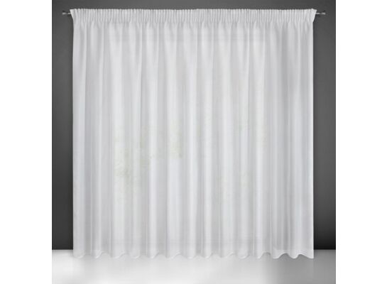 Firana gotowa na taśmie marszczącej REBECCA 350 x 250 cm biały