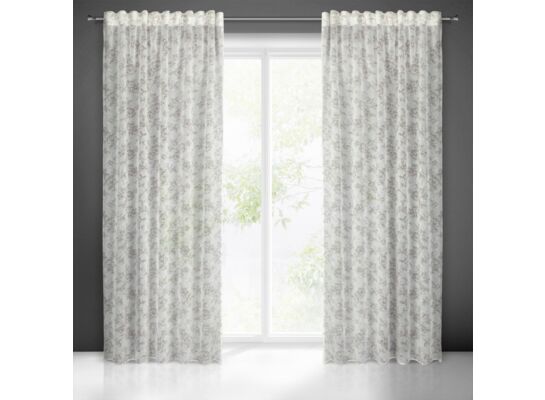 Zasłona gotowa na taśmie marszczącej WIKI 270 x 140 cm biały