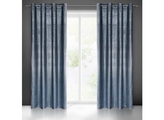 Zasłona gotowa na przelotkach AMBI 250 x 140 cm granatowy