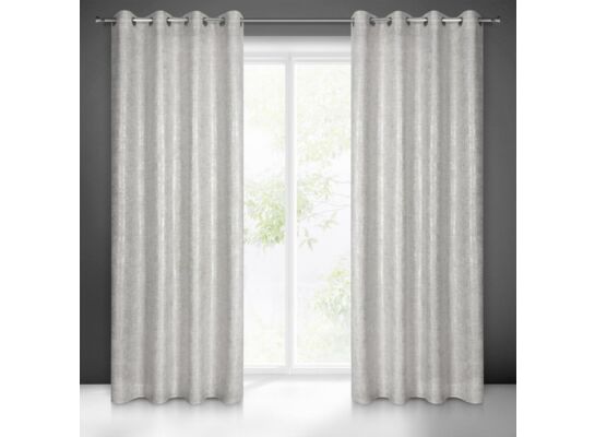 Zasłona gotowa na przelotkach BLANKA 250 x 140 cm popielaty