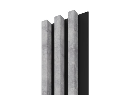 Lamele ścienne Stegu Linea Slim 265 x 15 cm betonowo-czarny