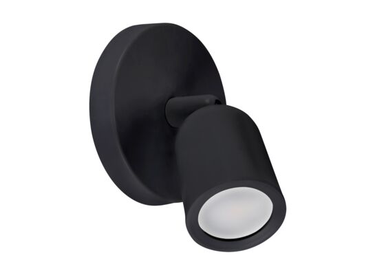 Oprawa ścienno-sufitowa BOGNA GU10 1C BLACK STRÜHM