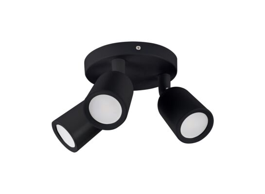 Oprawa ścienno-sufitowa BOGNA GU10 3C BLACK STRÜHM