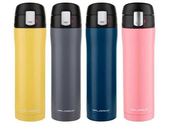 Kubek termiczny nierdzewny BLOCCO 450 ml mix 4 kolorów