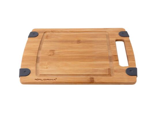Deska kuchenna bambusowa z silikonem ANGOLO 20 x 29 x 1 cm