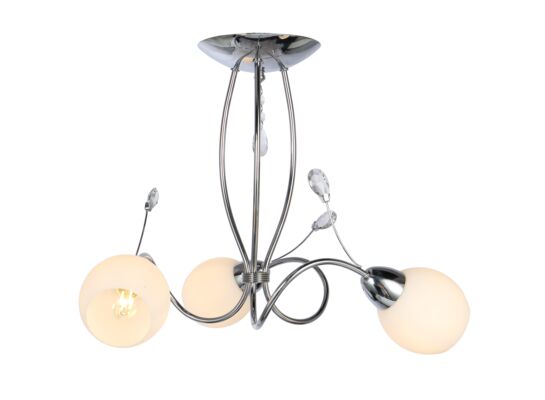 Lampa wisząca 3-płomienna Anika 3 x E14 40 W chrom