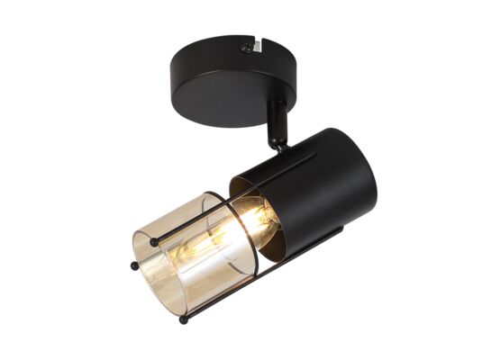 Kinkiet 1-płomienny Scottie 1 x E14 40 W czarny