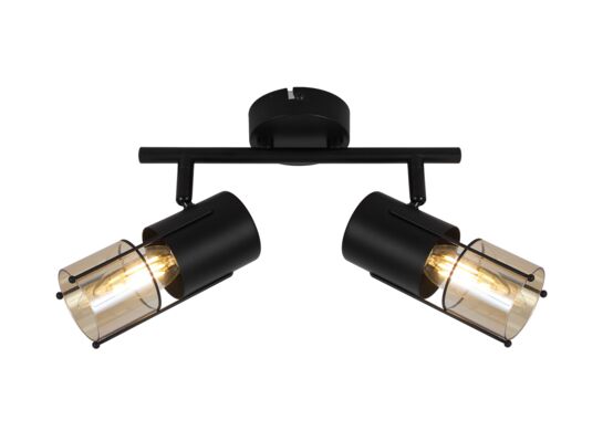 Listwa 2-płomienna Scottie 2 x E14 40 W czarna