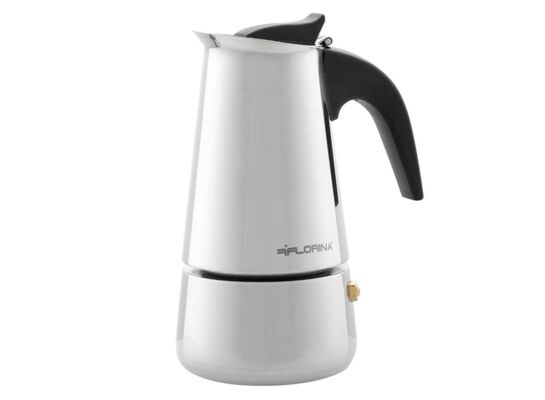 Kawiarka do espresso stal Lungo na 6 filiżanek indukcja